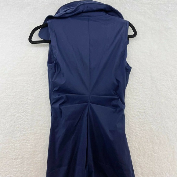 Joseph Ribkaff Womens Size 2 Zippered Front Ruched Dress city career club Blue - Picture 5 of 8